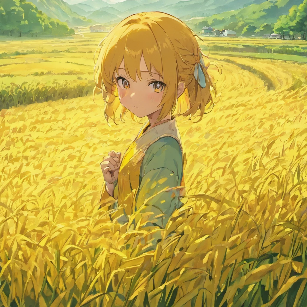 Golden Rice　Countryside view