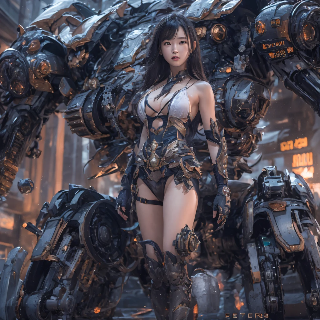 Mecha Female CG Giant Secret Realm，Asian women pose in colorful bikinis, Realistic secret mech girl rendering, detailed face of a asian girl, Reality in the secret world, Smooth CG art, Realistic. Cheng Yi, Realistic secret style, A lovely secret rendering, Rendu portrait 8k, Render character art 8 K, Realistic portrait of a mecha woman， （Linen batik scarf）， Angry fighting stance， looking at the ground， Batik linen bandana， Mecha Female Secret Realm（Abstract propylene splash：1.2）， Dark clouds lightning background，废墟（realisticlying：1.4），Black color hair，Flour fluttering，Telephoto lens high， A high resolution， the detail， RAW photogr， Sharp Re， Nikon D850 Film Stock Photo by Jefferies Lee 4 Kodak Portra 400 Camera F1.6 shots, Rich colors, ultra-realistic vivid textures, Dramatic lighting，8K quality, Girls，Backstreets， Dark clouds lightning background（realisticlying：1.4），Black color hair，Uncharted， RAW photogr， Sharp Re， Nikon D850 Film Stock Photo by Jefferies Lee 4 Kodak Portra 400 Camera F1.6 shots, Rich colors, ultra-realistic vivid textures, Drama light film CG agency，Tropical canyon battle scene、Mecha woman、Faraway view、intense battles、high detal、masuter piece、NSFW，Mecha Woman Doomsday Ruins（Uncharted）Climb the streets（Armageddon）eyes filled with angry，Clenched his fists