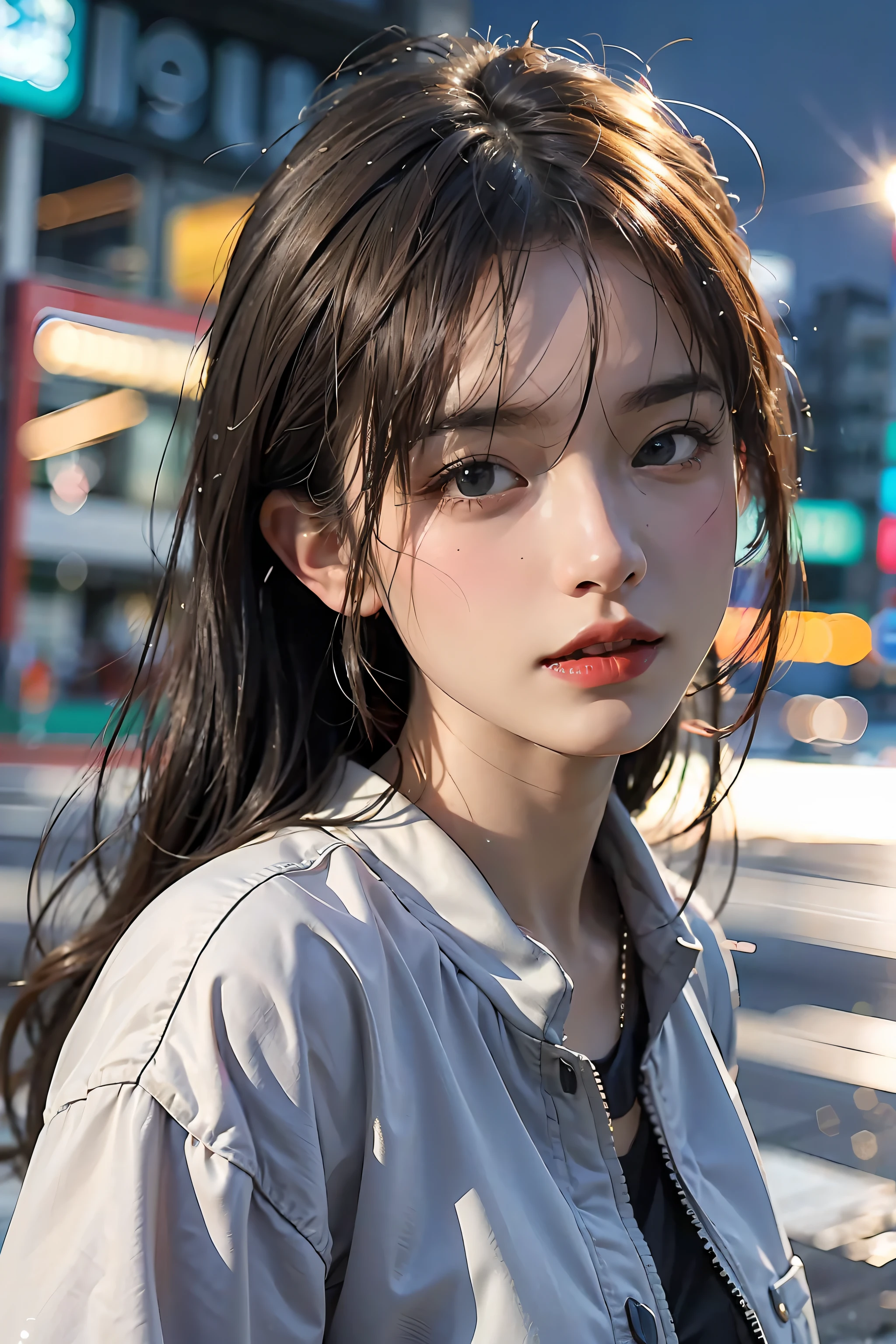mix4,(8k, RAW photo, best quality, master:1.2), (realistic, photo-realistic:1.37),1girl,cute,cityscape,saigon 1990, night,rain,wet,professional lighting,photon mapping,radiosity,physically-based rendering ,