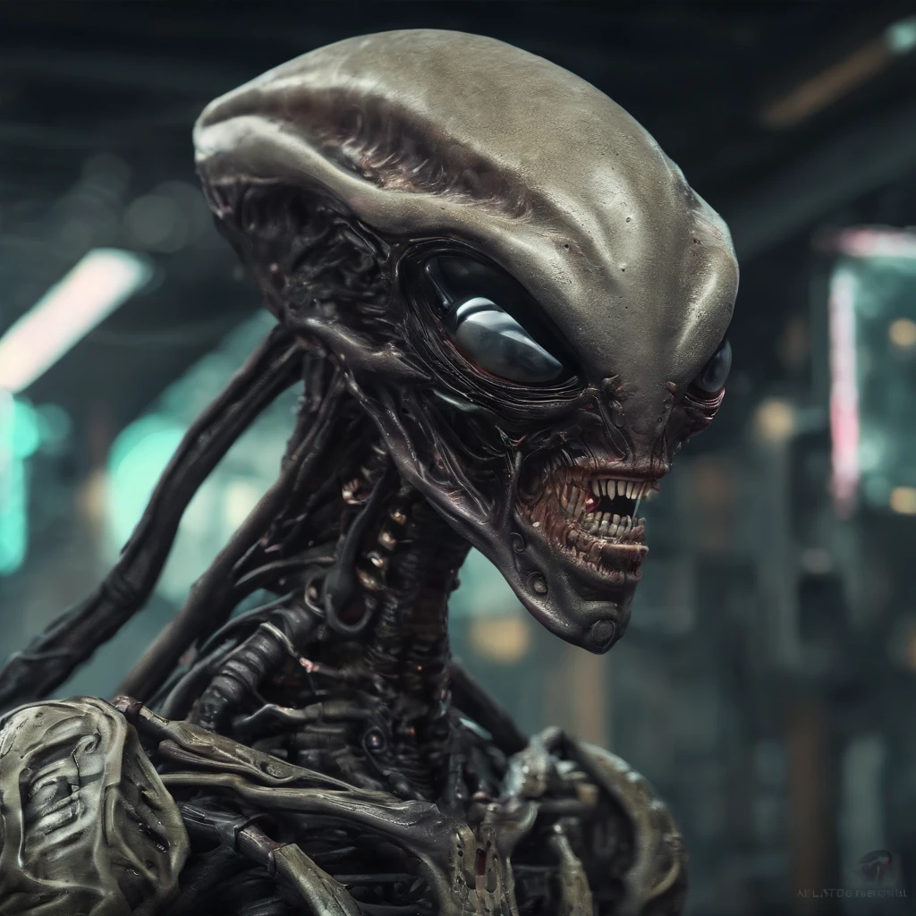 (melhor qualidade,4k,8k,Altas,master part:1.2),ultra-detalhado,(Realistic,fotorrealista,photo-realistic:1.37),fractal de horror,Biomechanical aliens,Mechanical mixing of oil and blood,Pistons,Muscles of an endless machine,eerie lighting,atmosfera macabra,Ominous shadows.