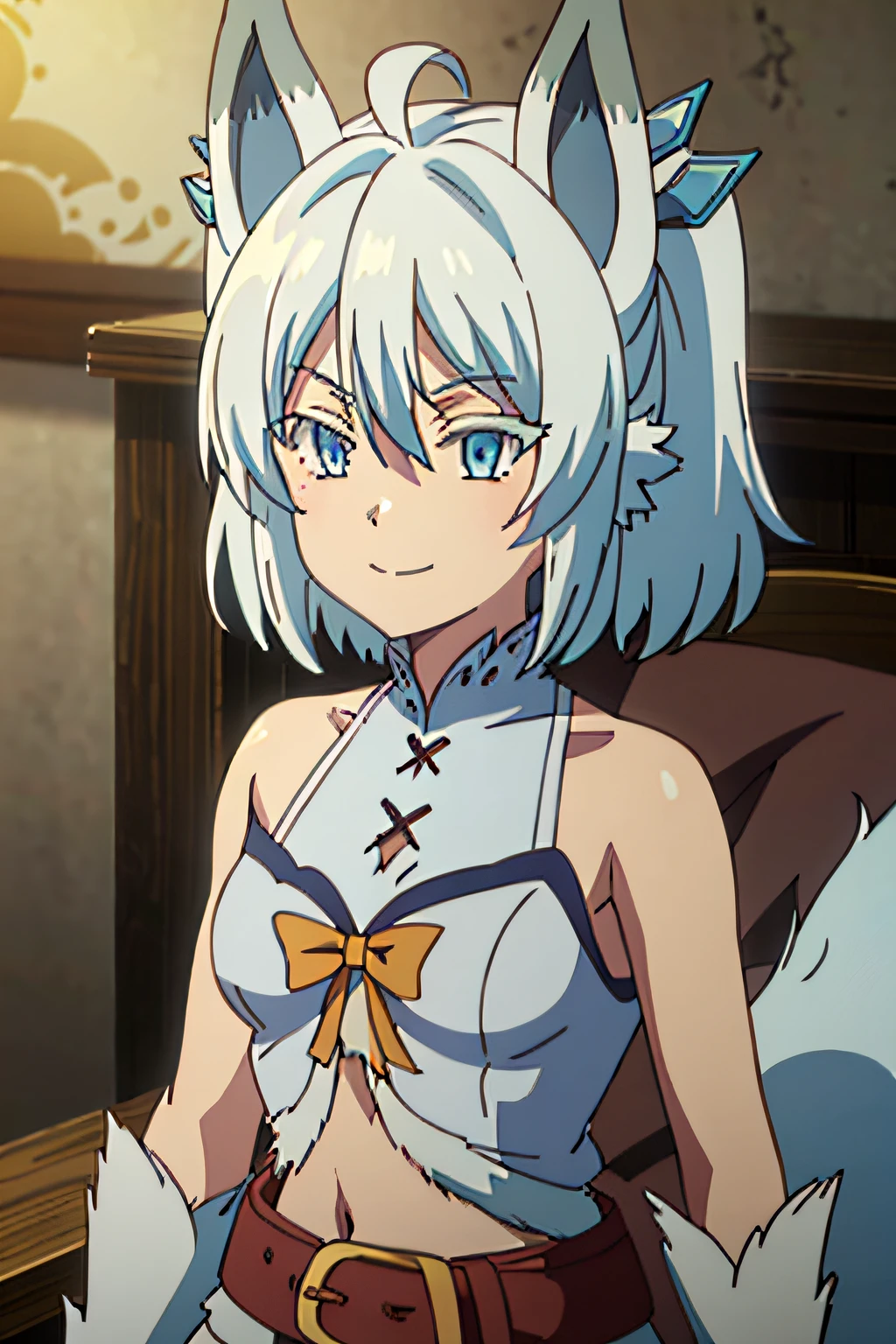 SETSUNA, 1girl, solo, facing viewer, looking at viewer, upper body, smile.