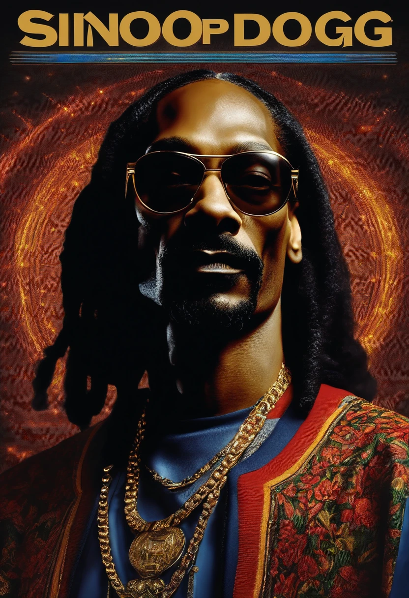 Snoop dogg, high quality, 8k, realist, black glasses