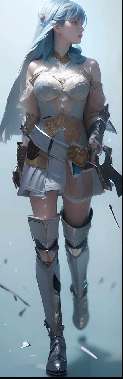 ((Masterpiece, Highest quality)), Detailed face, CharacterDesignSheet, full bodyesbian, Full of details, Multiple poses and expressions, Highly detailed, Depth, Many parts,Beautiful paladin girl,Holding a shield,Extremely beautiful,High Balance, Natural light, Lace,lacepantyhose,starrysky,blue hair,hentail realism, shadowing,character sheets, reference sheet, Standing painting, 8K, Super detail, 1080p, Women's HD,Slim,femele, 16k, A high resolution, Best quality, High quality, Anatomically correct, Masterpiece, ccurate, hyper HD,As graceful as a swan,unreal-engine, Ghibli-like colors, anime big breast, Standing painting, angle of view,Yarn skirt,ssee-through