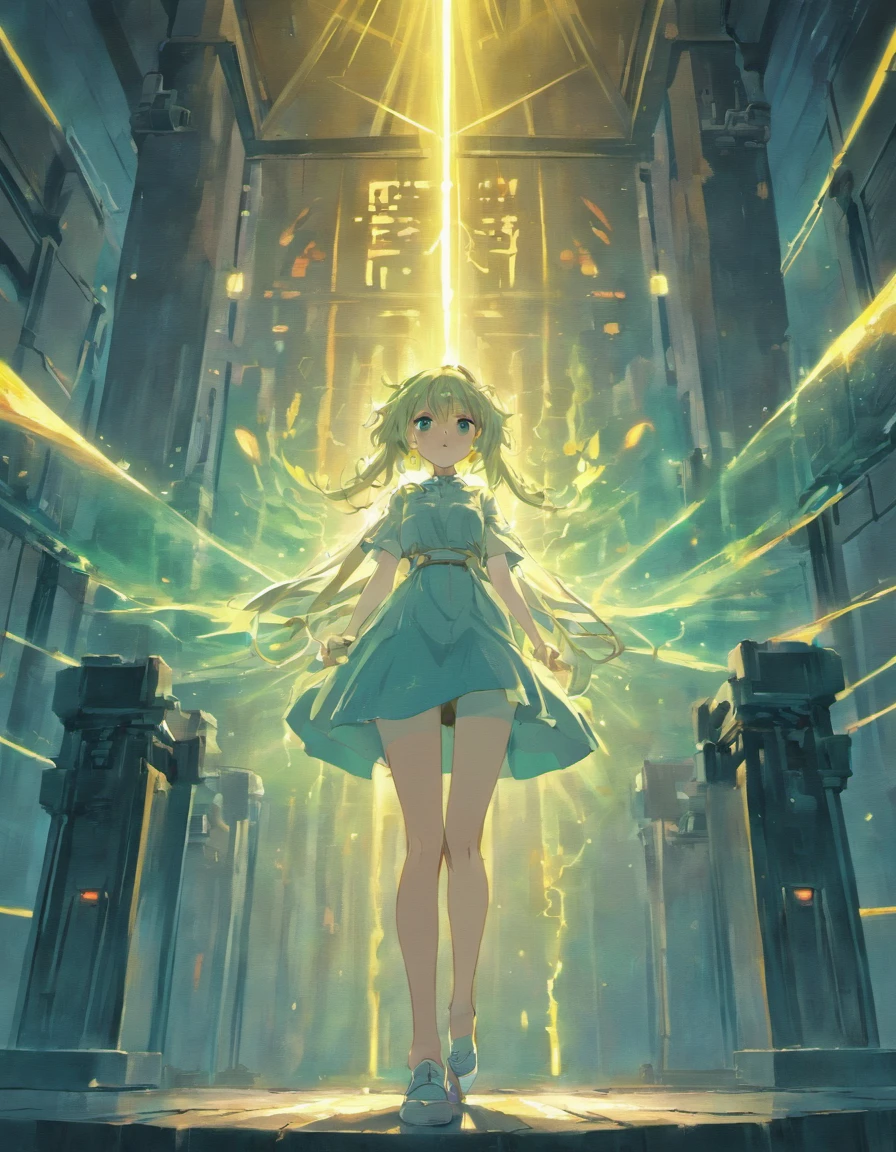 enigmatic atmosphere, atmospheric, ethereal quality,beautiful and aesthetic,, solo,groin, shota character (nsfw:0.85),, Democracy,, power station,, (Glowing ambiance, enchanting radiance, luminous lighting, ethereal atmosphere, mesmerizing glow, evocative hues, captivating coloration, dramatic lighting, enchanting aura),