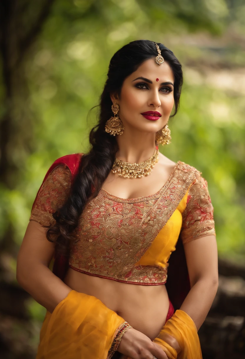 Sunny leone in sexy look at assamese dress