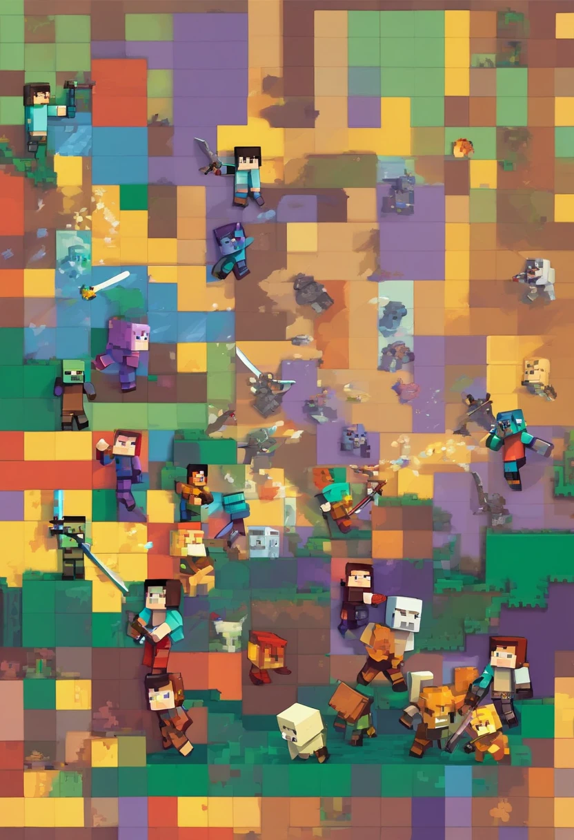 two guys fightning with swords