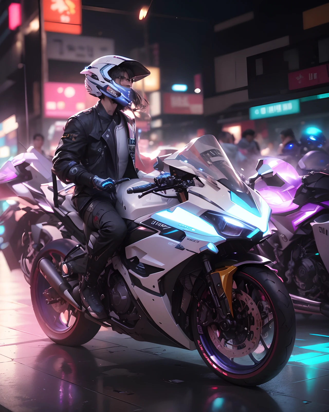 (hiperrealisme:1.1),(detail:1.2)8k,cyberpunk handsome korea boy, realistic face 8k, ultra realistic, bokeh