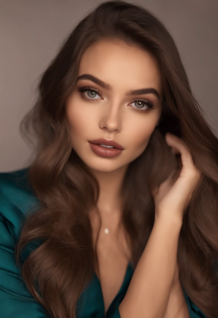 Girl with brown eyes, portrait sophie mudd, brown hair and big eyes, Selfie einer jungen Frau, befindet sich in der Disko, Violet Myers, ohne Make-up, Natural makeup, Blick direkt in die Kamera, Gesicht mit Artgram, dezentes Make-up, Stunning full body shot,