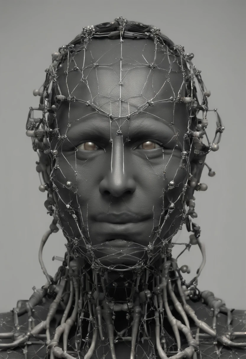 a beautiful futuristic portrait covered by mask made of wires and black pearl,  necklace made by silk and wires twisted around neck,  design by leonardo davinci,  inspired by egon schiele,  evil villain grin,  evil grin,  fantasy horror art,  photorealistic dark concept art,  in style of dark fantasy art,  detailed 4k horror artwork,  stefan koidl inspired,  ((stefan koidl)),  modern art,  baroque art jewelry,  new classic,  fashion design,  photorealistic,  hyper realistic,  cinematic composition,  cinematic lighting,  fashion design,  concept art,  hdri,  4 k,  detailmaster2,  detailed eyes,  detailed face,  detailed skin,  Movie Still, Negative prompt: verybadimagenegative_v1.3,  ng_deepnegative_v1_75t,  (ugly face:0.8), cross-eyed, sketches,  (worst quality:2),  (low quality:2),  (normal quality:2),  lowres,  normal quality,  ((monochrome)),  ((grayscale)),  skin spots,  acnes,  skin blemishes,  bad anatomy,  DeepNegative,  facing away,  tilted head,  {Multiple people},  lowres,  bad anatomy,  bad hands,  text,  error,  missing fingers,  extra digit,  fewer digits,  cropped,  worstquality,  low quality,  normal quality,  jpegartifacts,  signature,  watermark,  username,  blurry,  bad feet,  cropped,  poorly drawn hands,  poorly drawn face,  mutation,  deformed,  worst quality,  low quality,  normal quality,  jpeg artifacts,  signature,  watermark,  extra fingers,  fewer digits,  extra limbs,  extra arms, extra legs,  malformed limbs,  fused fingers,  too many fingers,  long neck,  cross-eyed, mutated hands,  polar lowres,  bad body,  bad proportions,  gross proportions,  text,  error,  missing fingers,  missing arms,  missing legs,  extra digit,  extra arms,  extra leg,  extra foot,  text,  error,  cropped,  worst quality,  low quality,  jpeg artifacts,  ugly,  duplicate,  morbid,  mutilated
