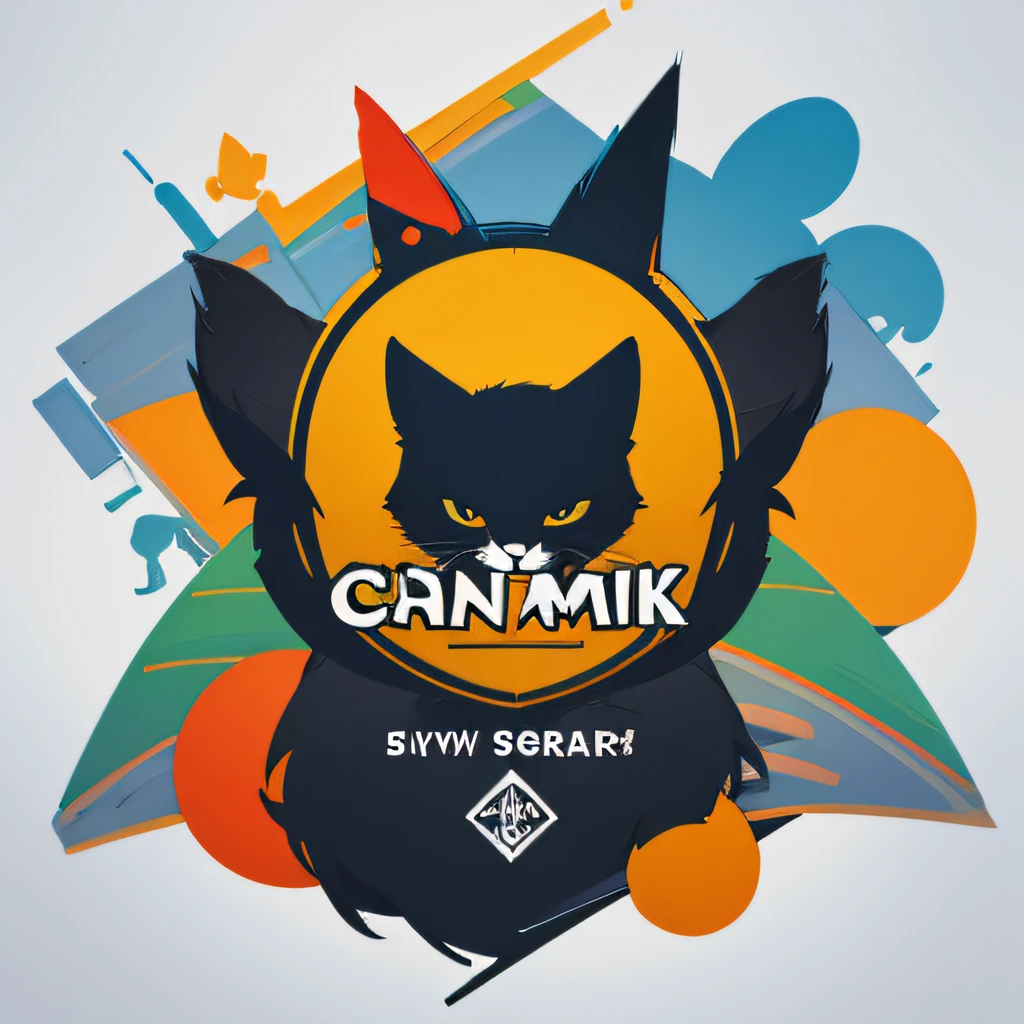 Funny animal theme logo design