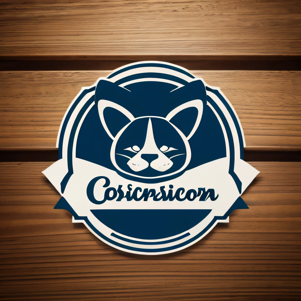 Funny animal theme logo design