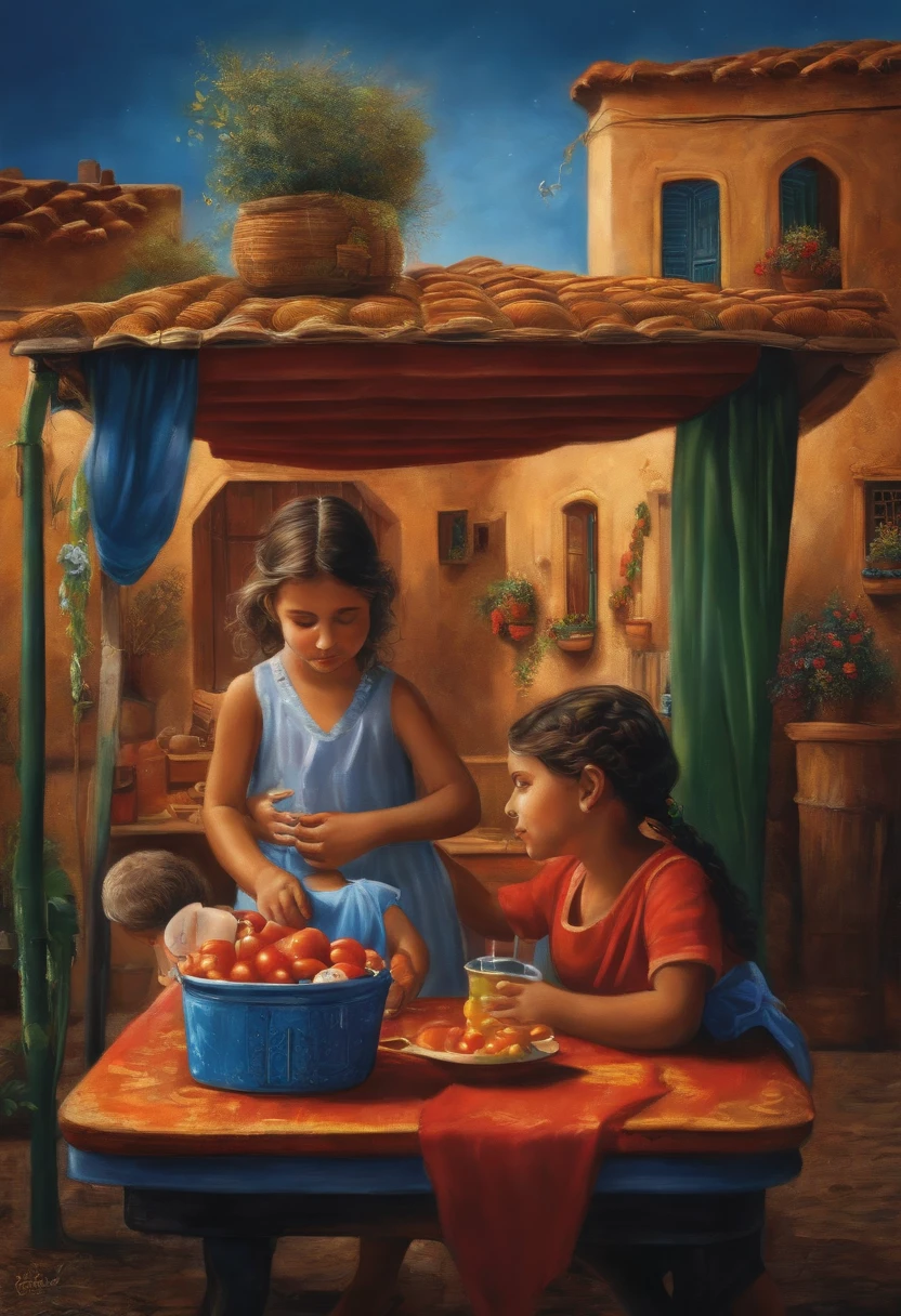 (Obra maestra, The best quality), one children, noche de bujas con una lata de Pepsi