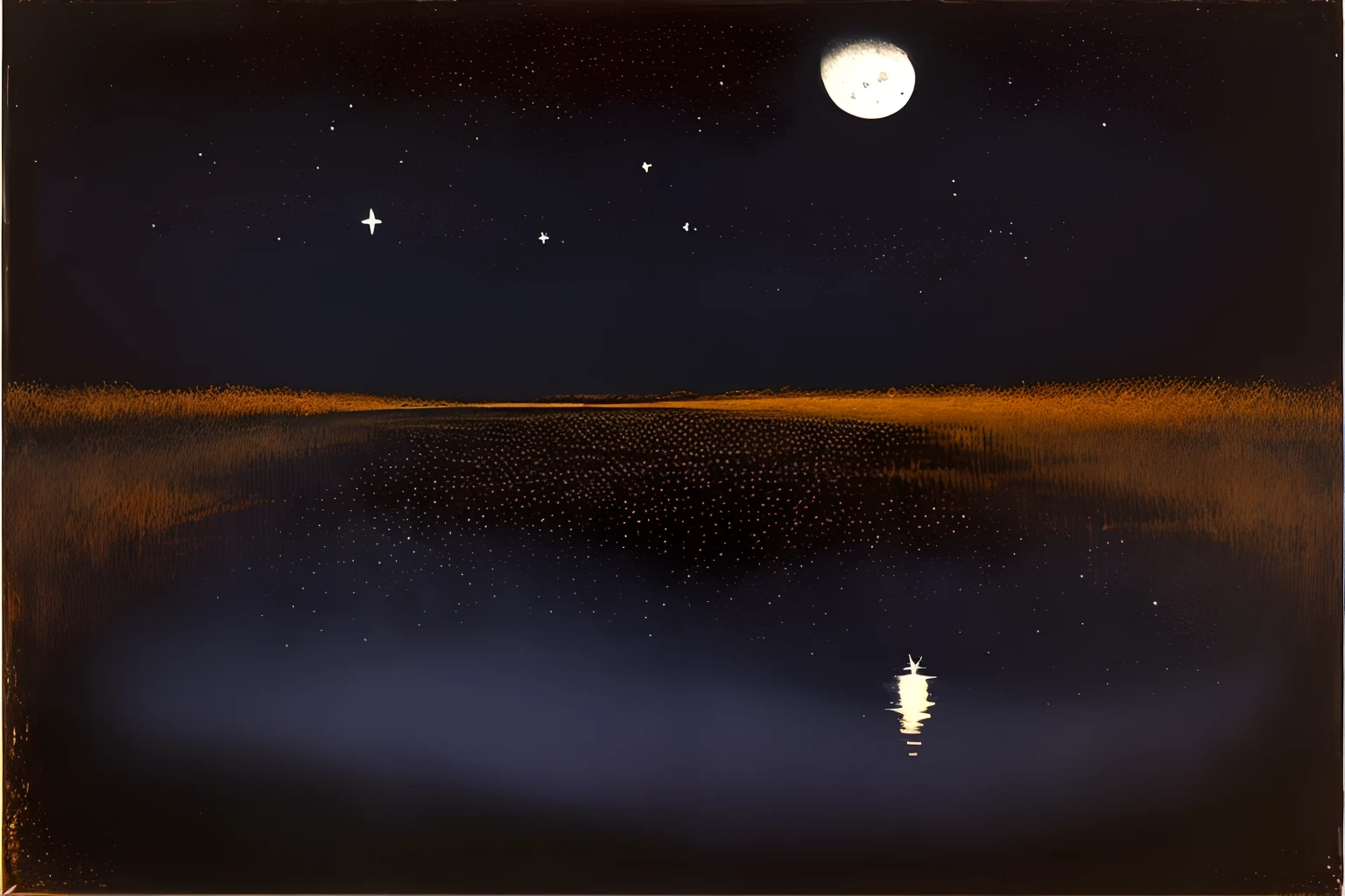 "A dark, rural night without stars and moons", (Painter's style) --ar3:4 --niji5--S 400 --style expressive (NIJI5 expressive mode)