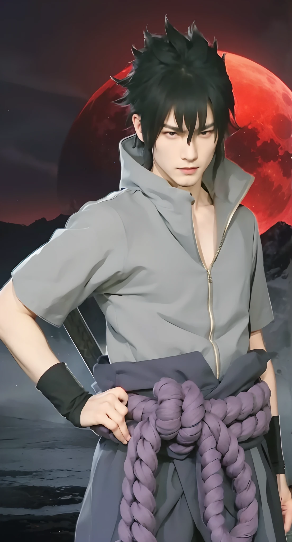 boy, pretty, Sasuke Uchiha, Naruto Shippuden, black hair , black eyes ,Manto da Akatsuki
