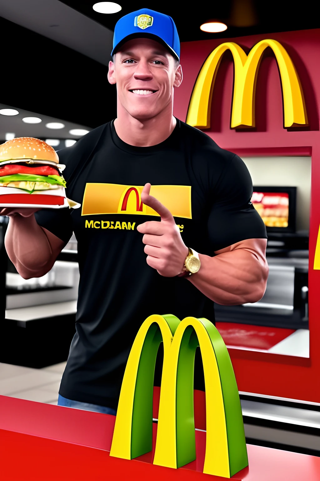 John cena at McDonald’s