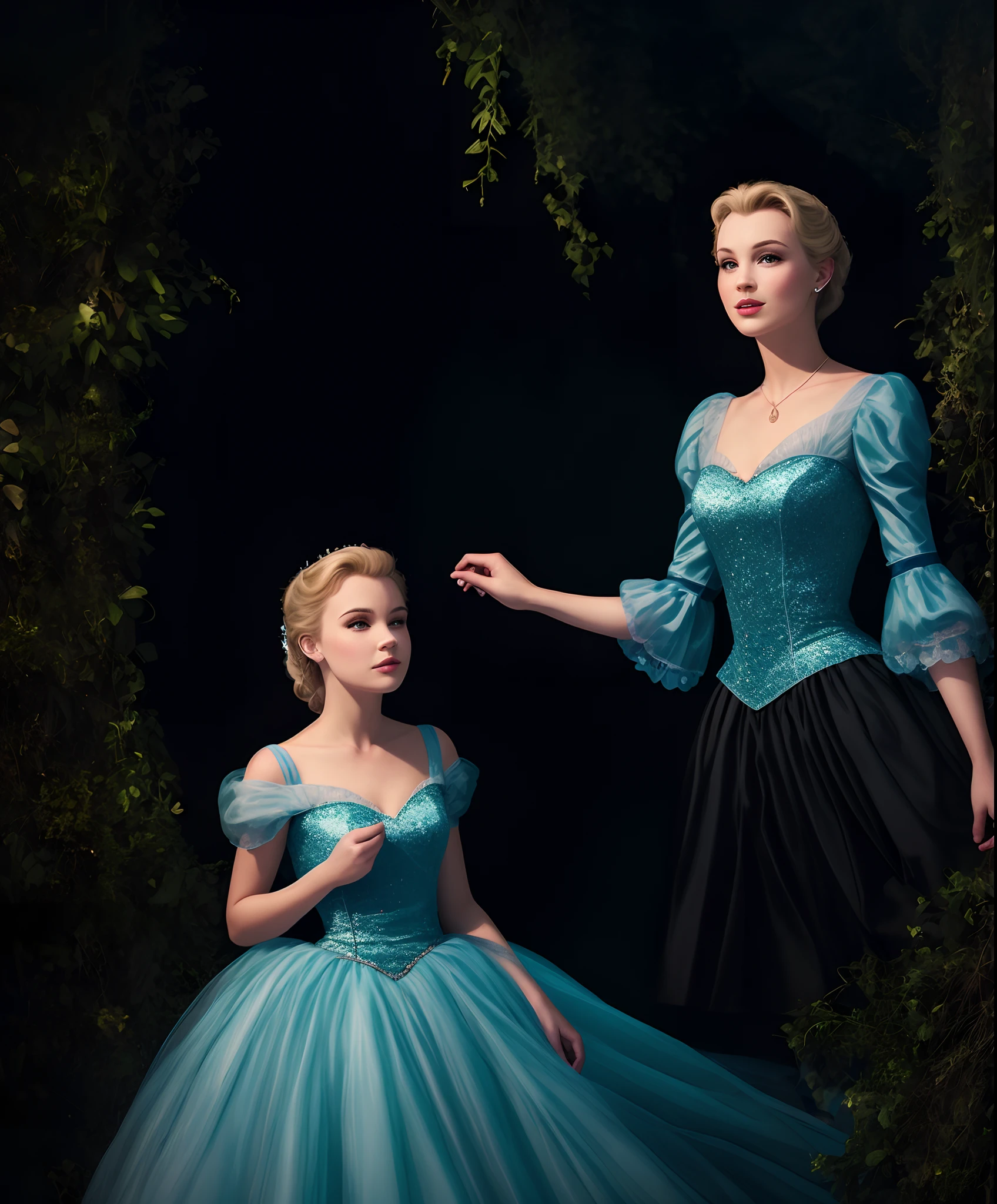 Once upon a time, there lived a kind and beautiful young woman named Cinderella.