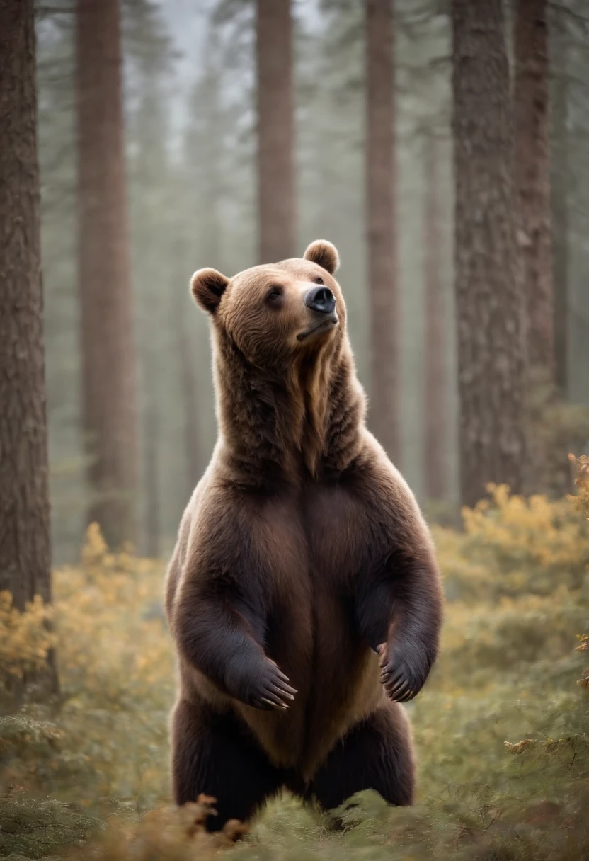 standing pose, no bear in hands