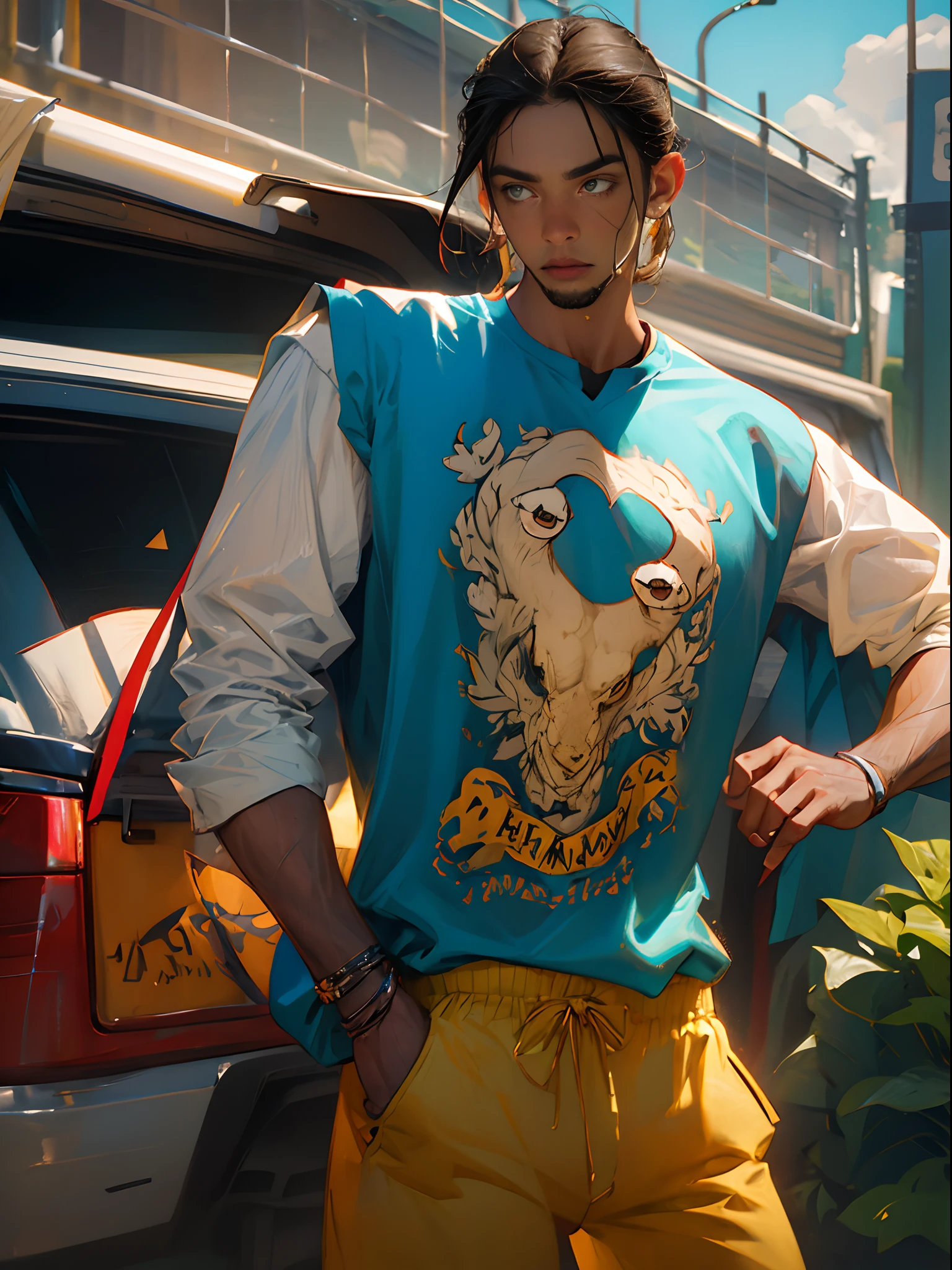 Criar um super homem com a camisa do Bahia