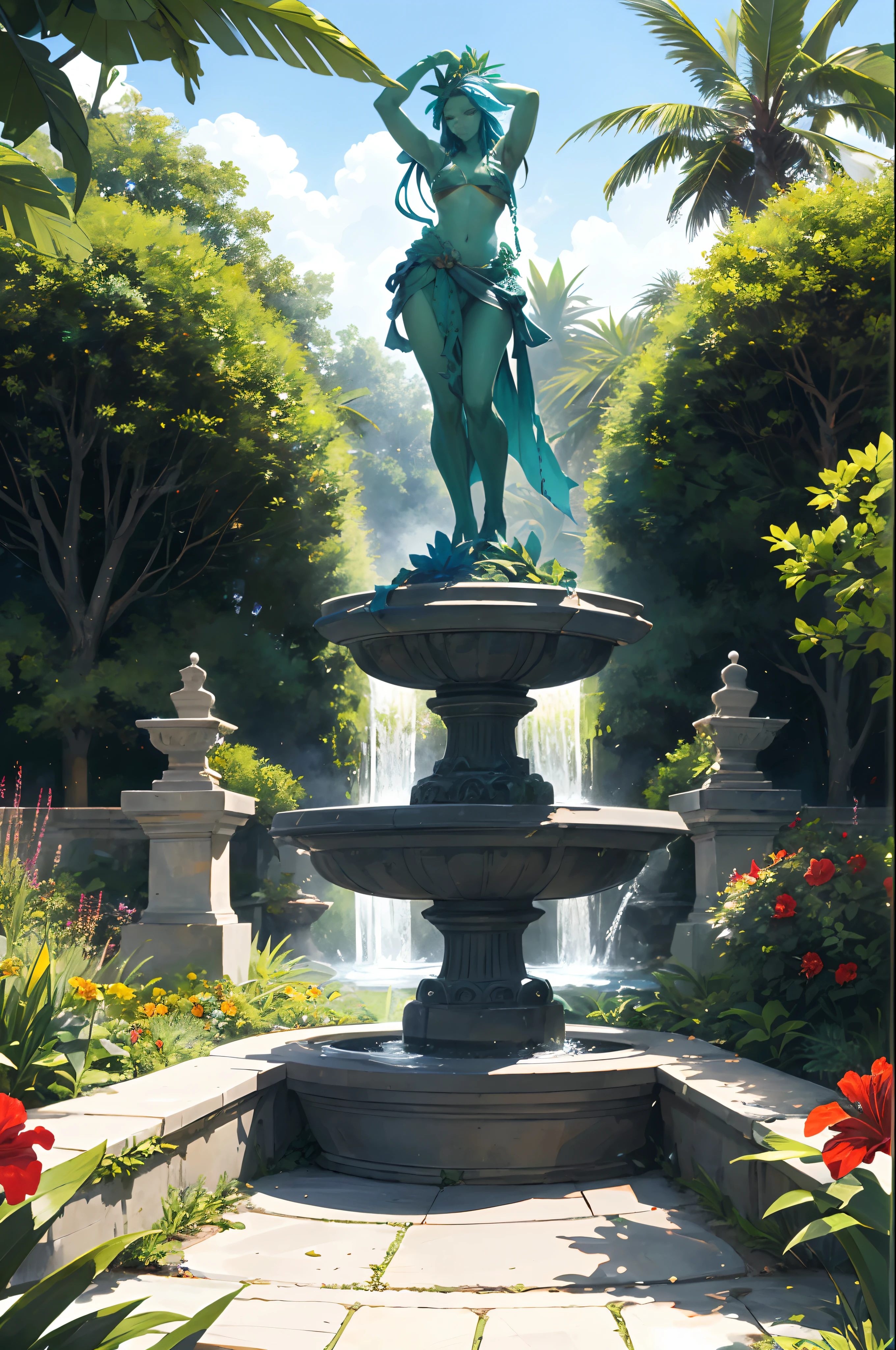 Tropical Garden. A garden with bright, exotic flowers and plants, such as hibiscus and bromeliads, would be perfect for Leo. The garden should have a bold and dramatic look, with large leaves and vibrant colors. The plants should be arranged in a way that creates a sense of grandeur and spectacle, with water features and statues to add to the drama.