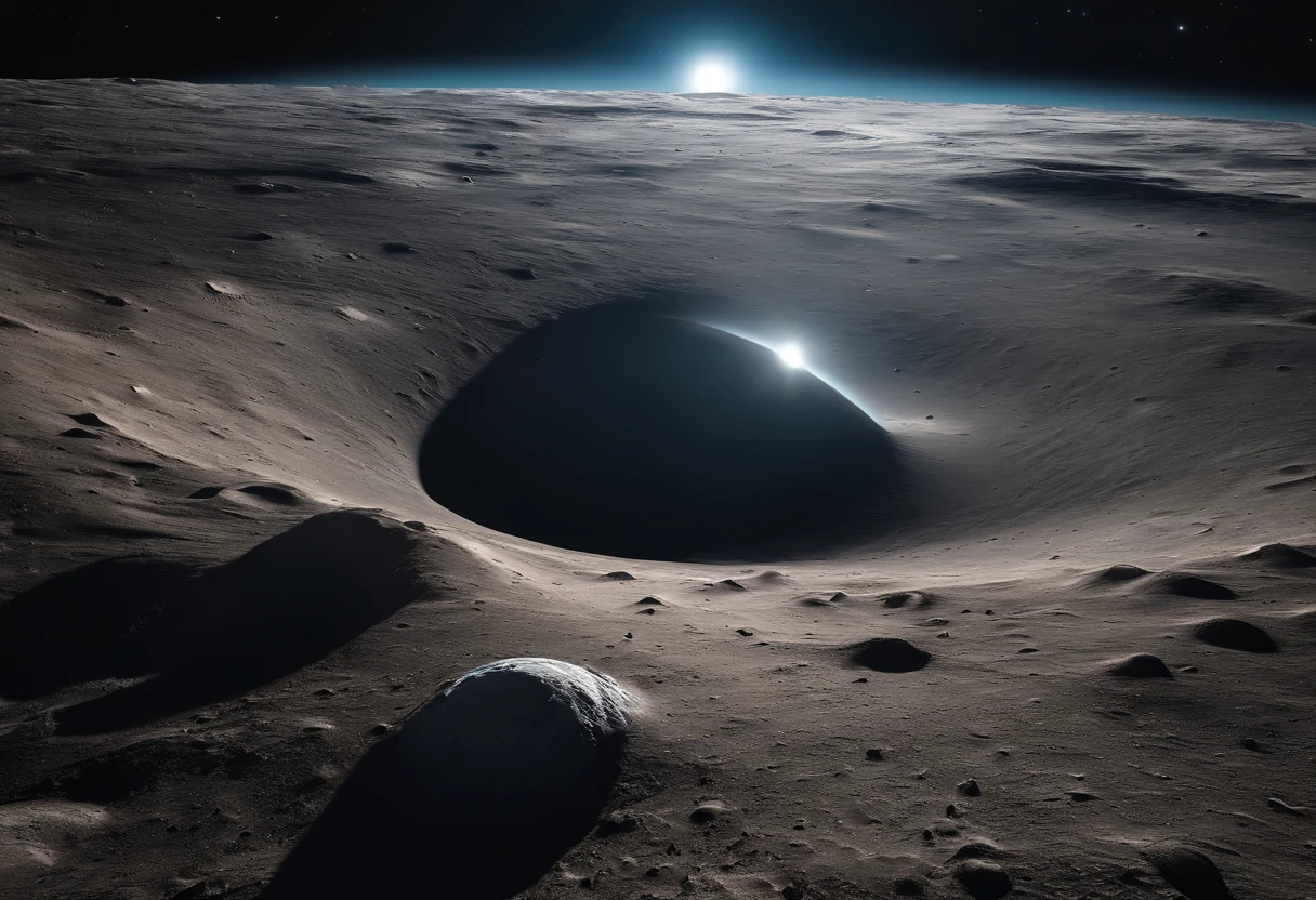 Master Parts、Superior Quality、superior image quality、The 8k quality、Beautiful pictures of the starry sky、magnifica、Arched Milky Way:1.25、Alafed view of Earth from the lunar surface:1.25, Lunar surface, space photo, on the moon, moon background, moon background, on the moon, Lunar soil, space photo, moonscape, Focus on the Moon, On Moon, Numerous craters, Seeing the Earth from the surface of the moon:1.9, big earth in the sky:1.9, Crashed and weathered spaceship、Nebulae can be seen in the distance、Andromeda、The Earth Looks Big