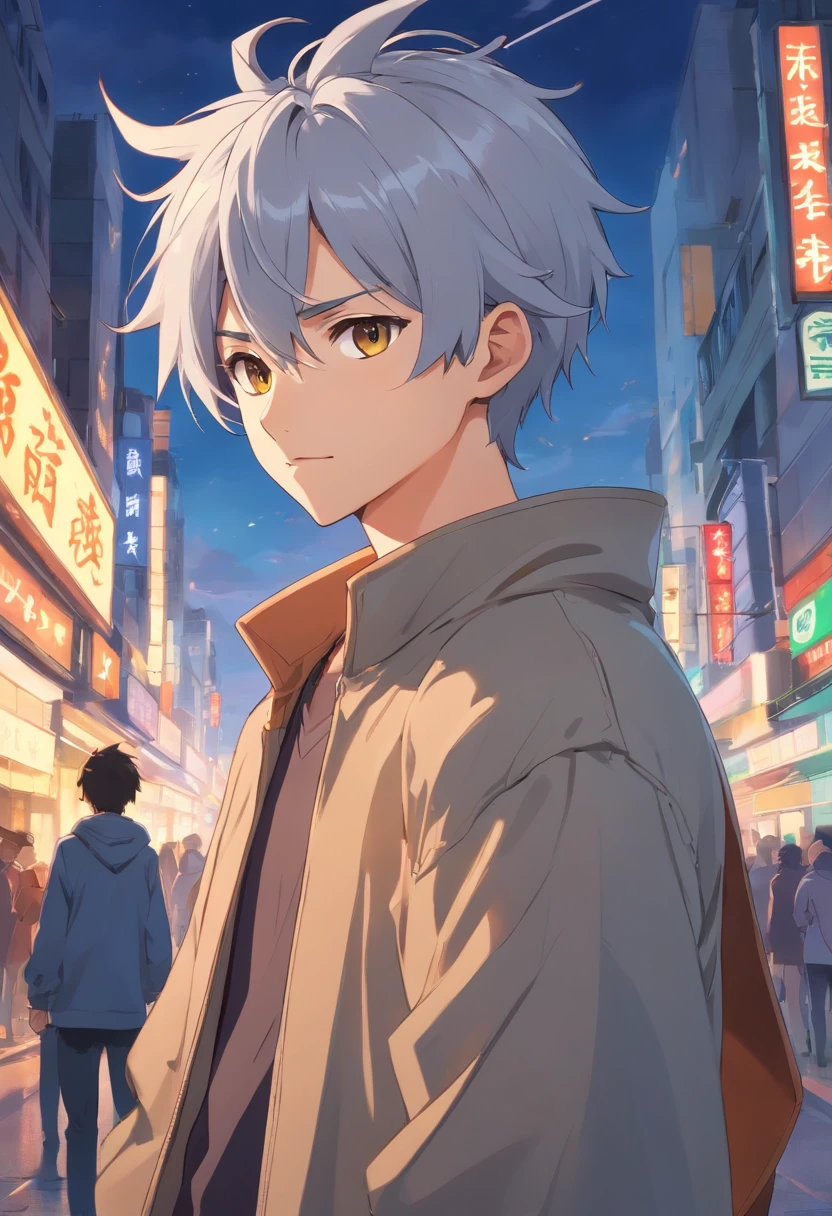 dragon horns, silver hair, bored, character chart, cut-in, anatomically correct, highres, high details，male people