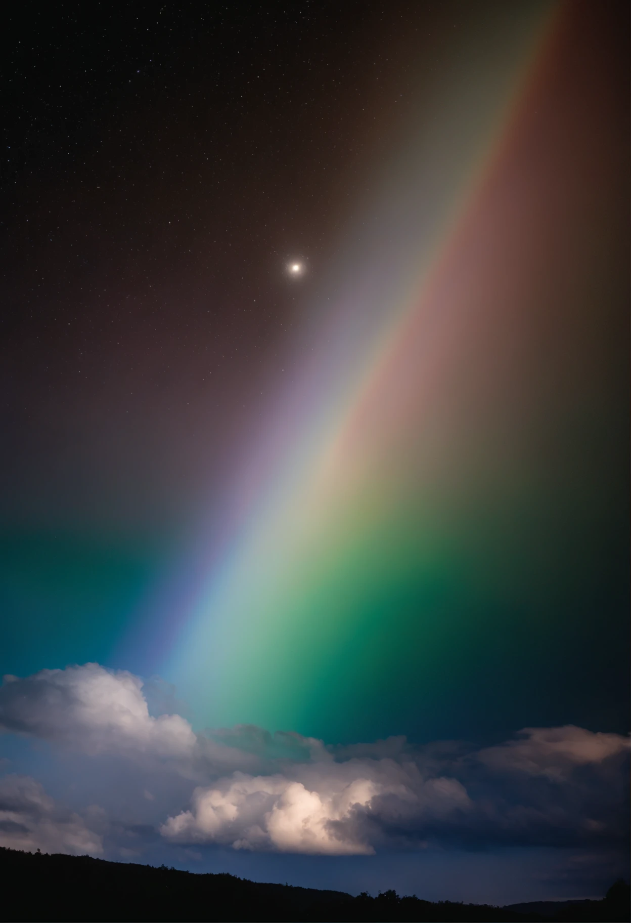 Close up of iridescent circle in the sky, ethereal rainbows, Rainbow clouds, A very colorful heaven, Rainbow clouds, Holy Light Halo, sunny rainbow galaxy stormy sea, Rainbow in the sky, Optical Synchrotron Halo, ethereal rainbow nimbus, Prism Halo, bright rainbow nimbus, a glowing halo, Iridescent sky, Heavenly Light, Beautiful images ever created