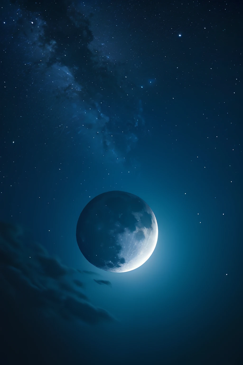 Moon in the Night Sky fullmoon very beautif