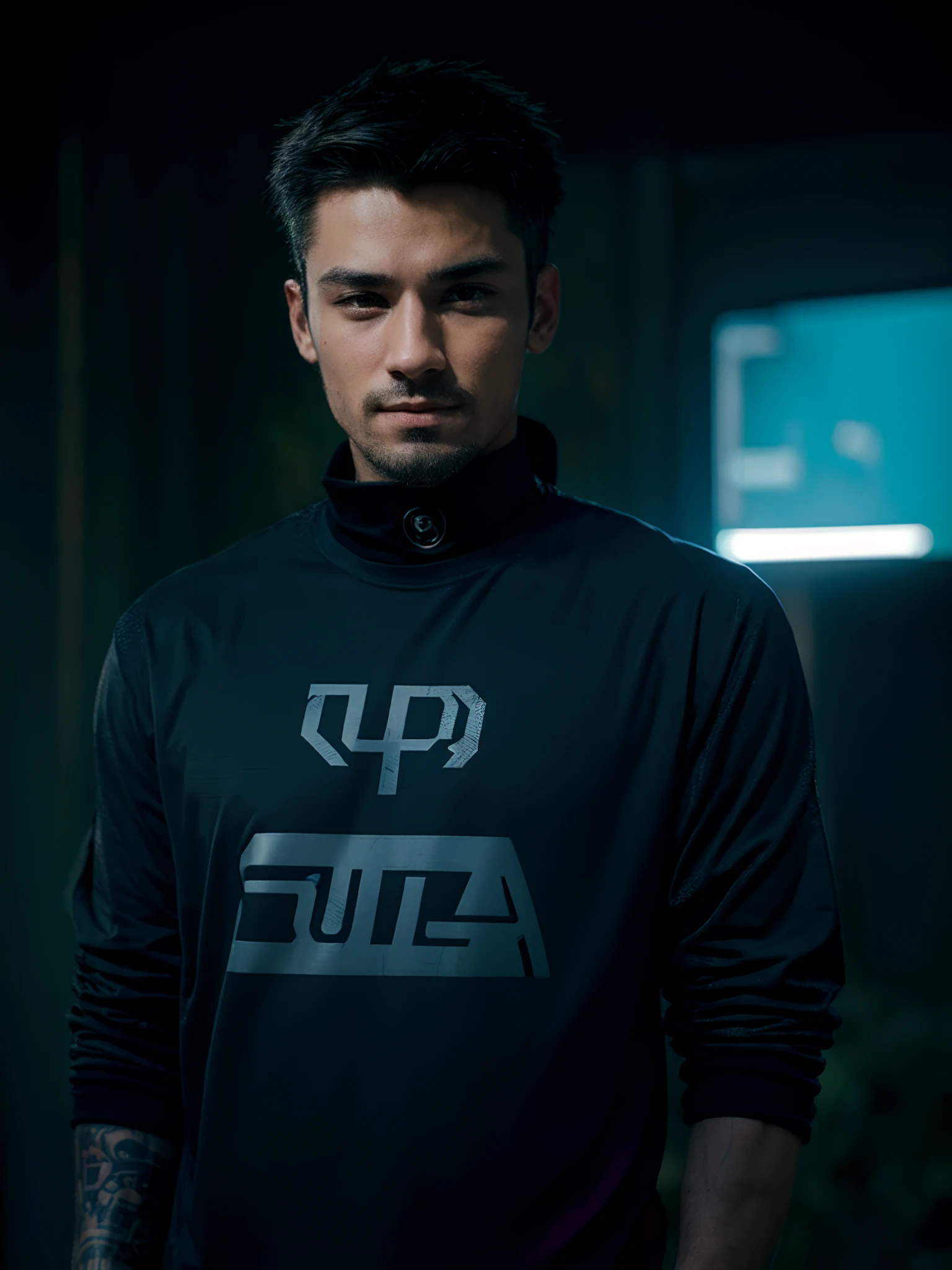 Cyberpunk, handsome boy, ultra realistic, cat
