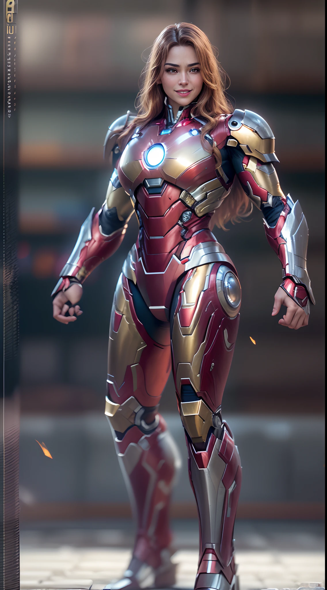 fly in sky,Woman Iron Man,Anti-Hulk armor，long whitr hair，((Confident and charming smile on his face)),Realistic metal armor,Shiny metallic armor,Dynamic Action Pose,destructive forces, ((Best quality,4K,8K,A high resolution,Masterpiece:1.2),Ultra-detailed,(Realistic,Photorealistic,photo-realistic:1.37)).