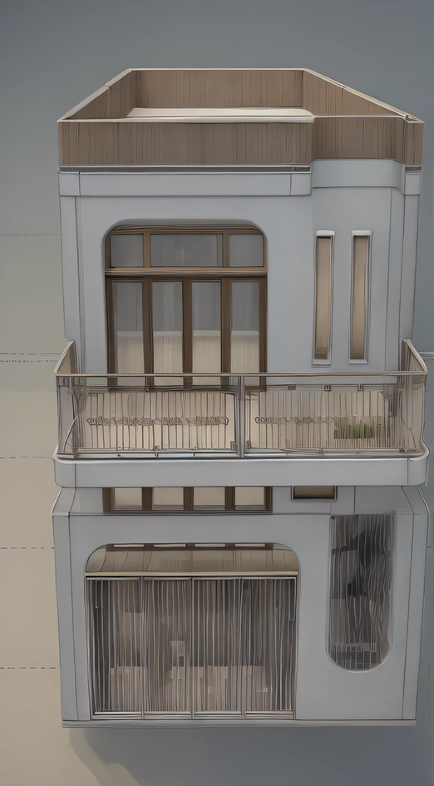 (super detailed) (high quality) realistic photo of townhouse, currved linenear, curved fecade,daylight ,best render, 24mm, f1.8, wide angle,vray render, vray sun, vray light