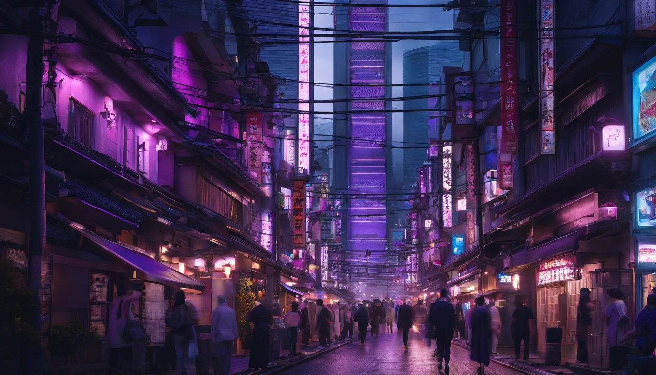 The purple city of Tokyo