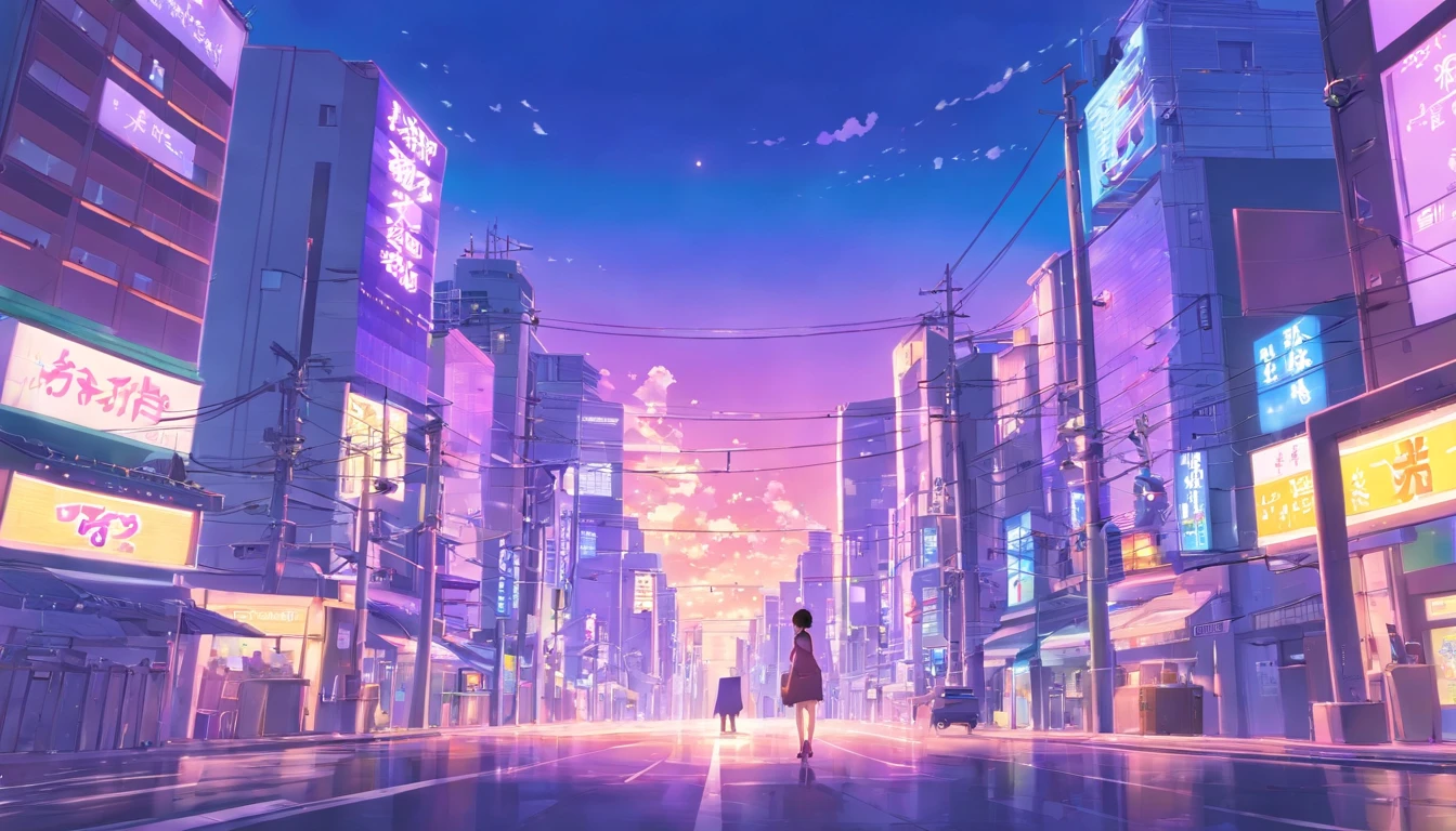 The purple city of Tokyo
