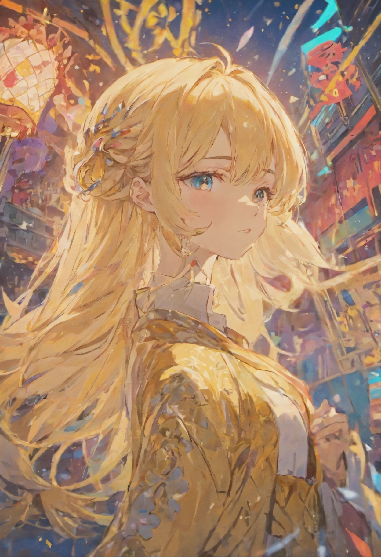 Beautiful and blonde woman