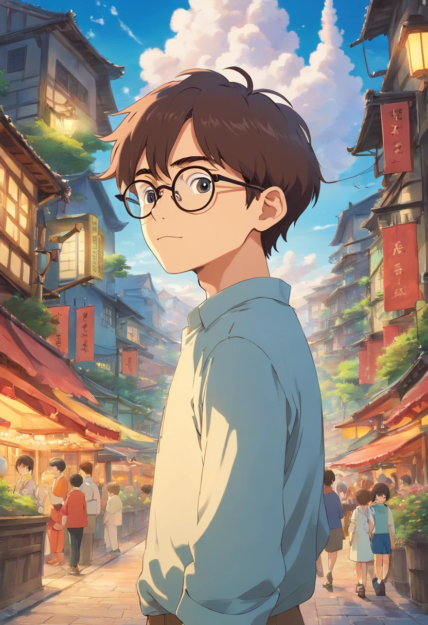 Boy with glasses