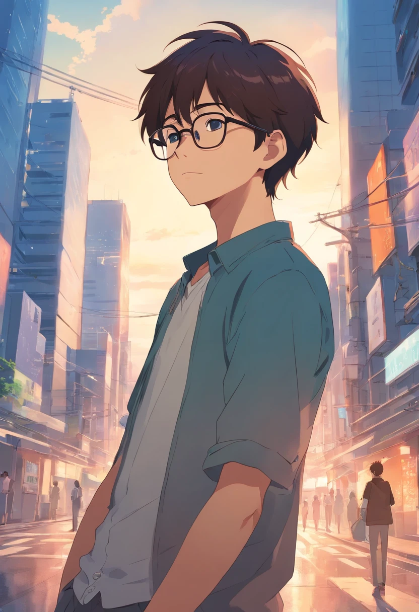 Boy with glasses