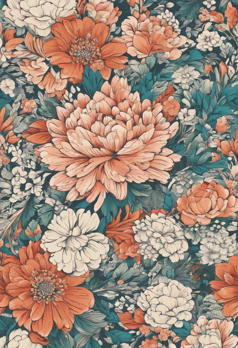 estampado floral vintage para blusa