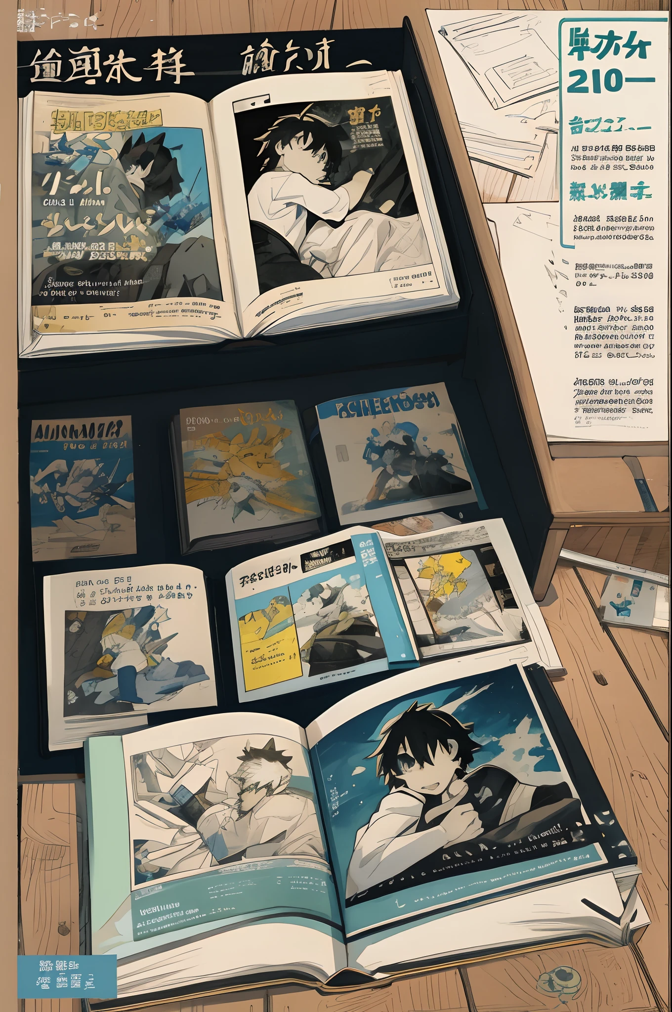 High-quality illustrations, cover_page, highres, absurdres, doujinshi, self-published comics, fanzine,