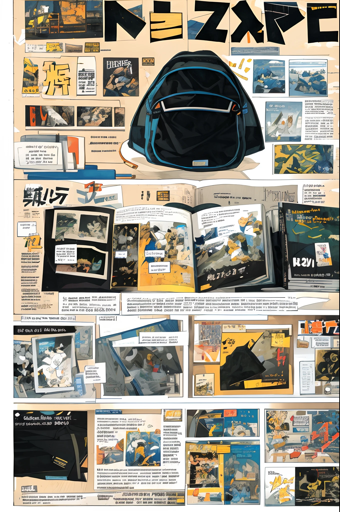 High-quality illustrations, doujinshi cover_page, highres, absurdres, self-published comics cover_page, fanzine cover_page,