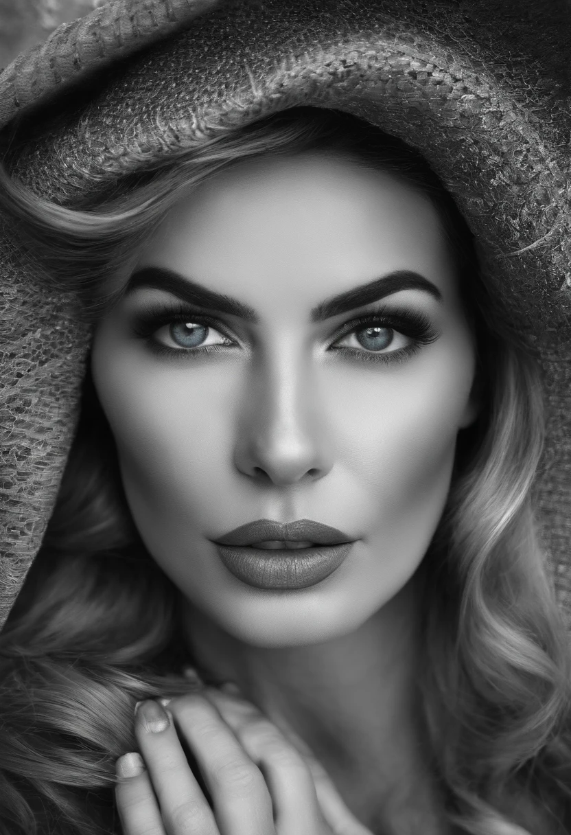 Mature female, seios gigantescos, lips, boca fechada, smug, cabelos lisos, cabelos muito longos, cara de,