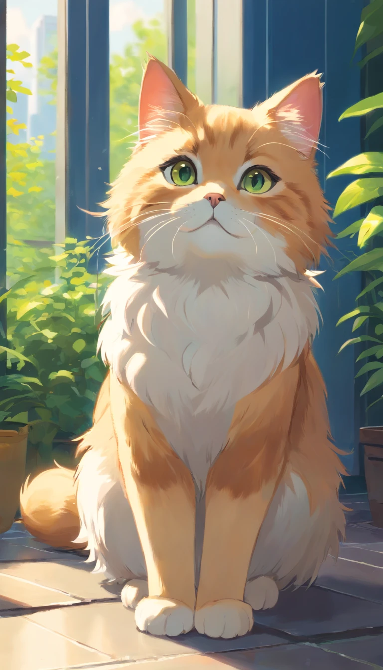 best qualtiy, tmasterpiece, 超高分辨率, realisticlying,Super cute Persian cat,wide angles