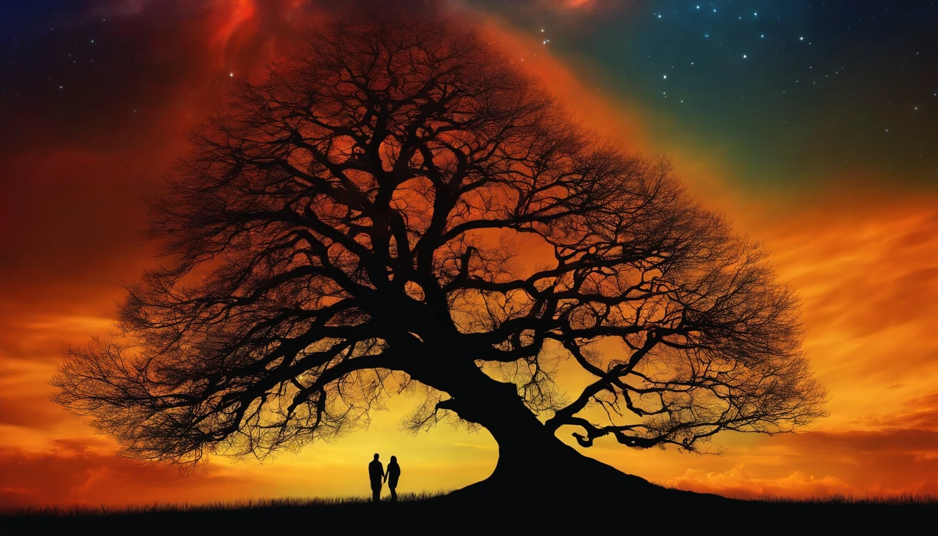 natta starrysky The tree Two shadows from one man
