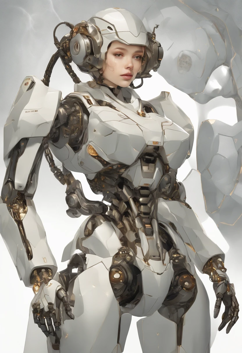 (Girl,Artificial intelligence mech,Irregular geometric bones throughout the body,Semi-mechanical and semi-plant organisms,Full body overlook:1.55),Light novel cover illustration style,Illustration design:Alphonse Mucha,The perfect form of Michelangelo's sculpture,Realistic rendering of retina proportions,Photorealistic rendering,The macroscopic microbial Big Bang,grow,spread,Deformed evolution,Body painting of a full body mystery symbol,Girl with war rune Chinese calligraphy vector information magic array,Accompanied by a perfect dome of the sky, Quantum projection of quantum states of various weapons,