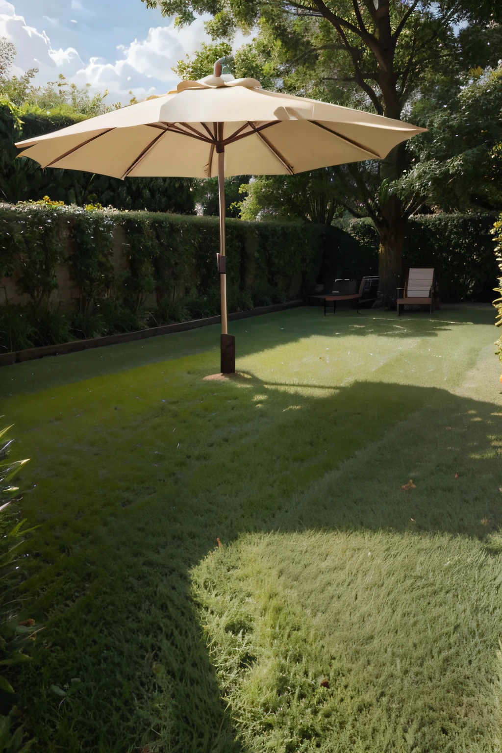 grass umbrella for the sun