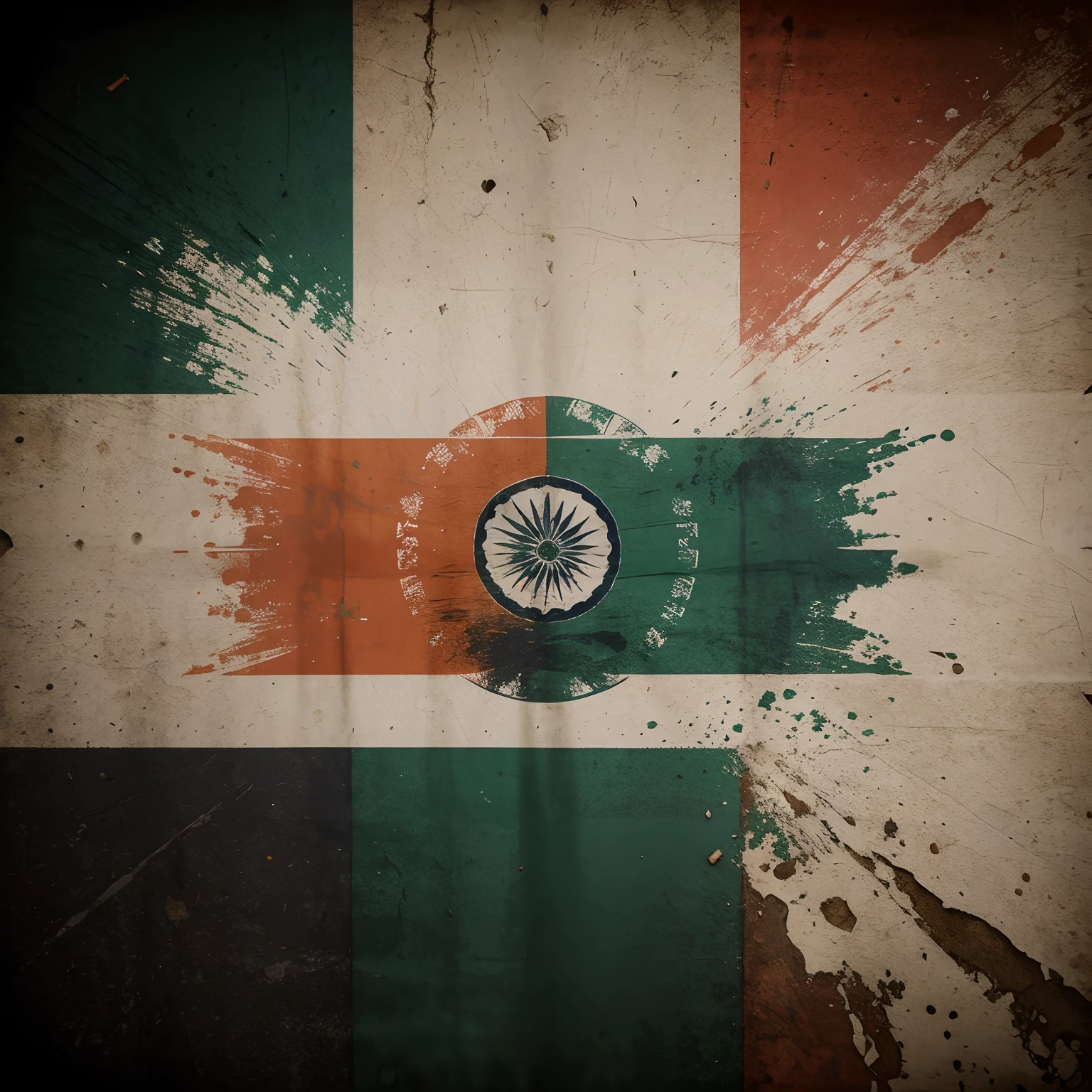Make a logo using tri colour of Indian flag showing young India
