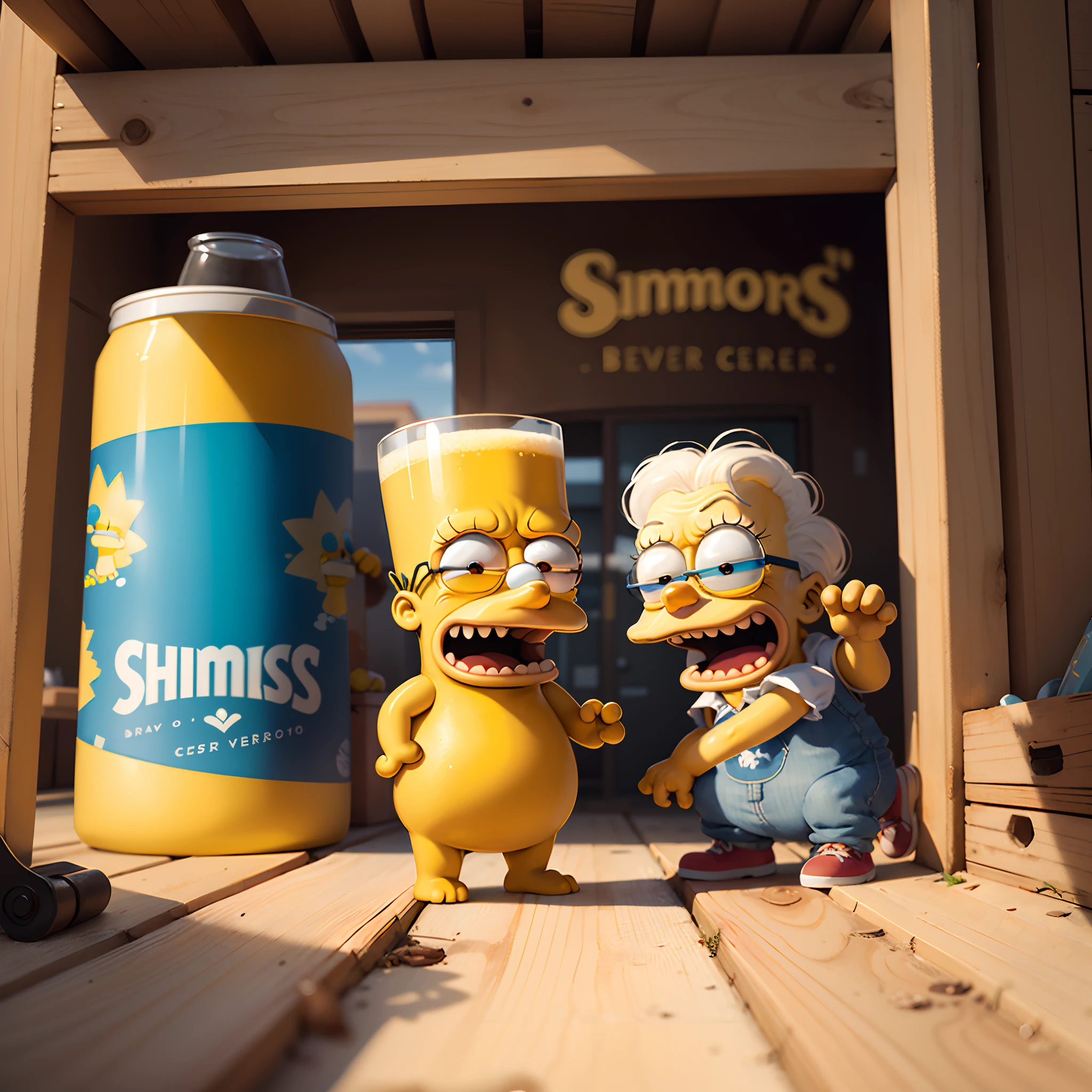 Home simpsons bebendo cerveja