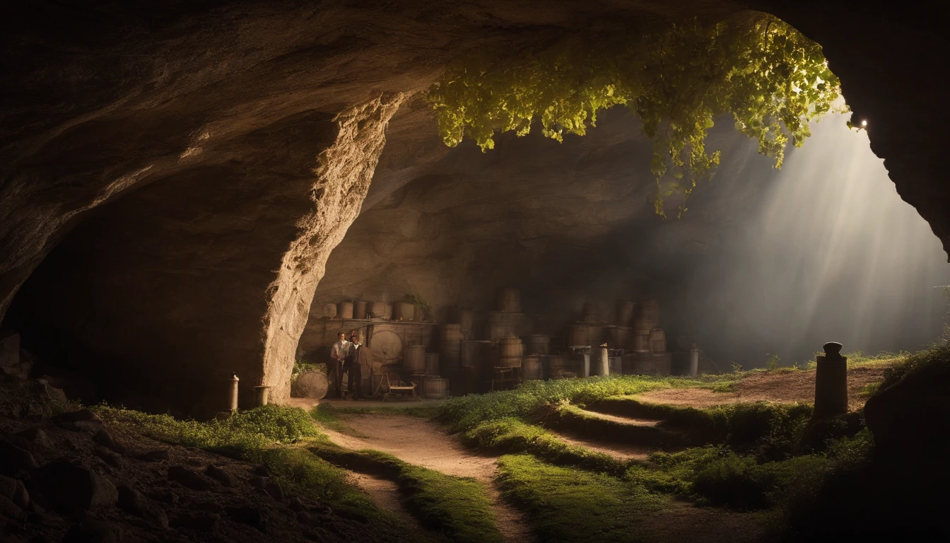 Cave vin, castle, vigne, canopy.