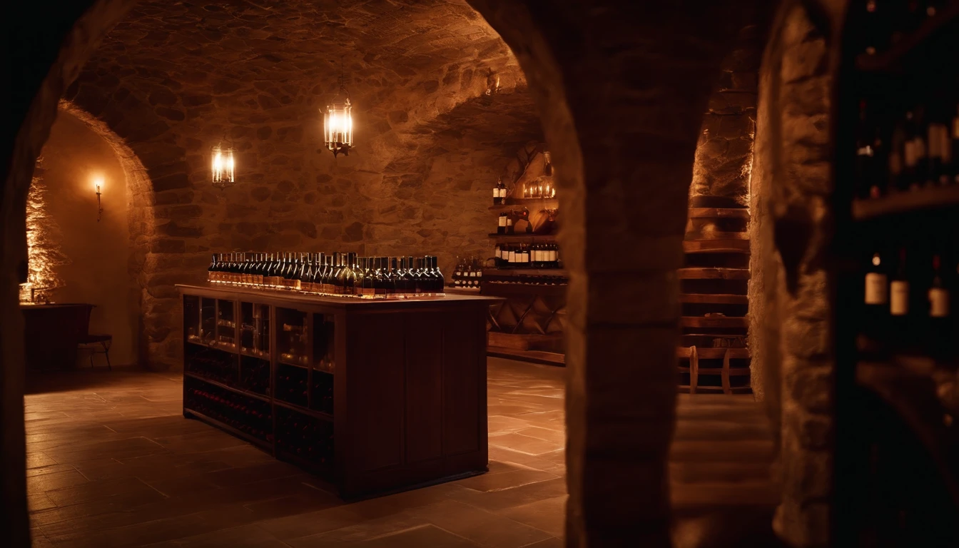 Wine cellar, castle, vigne, canopy.