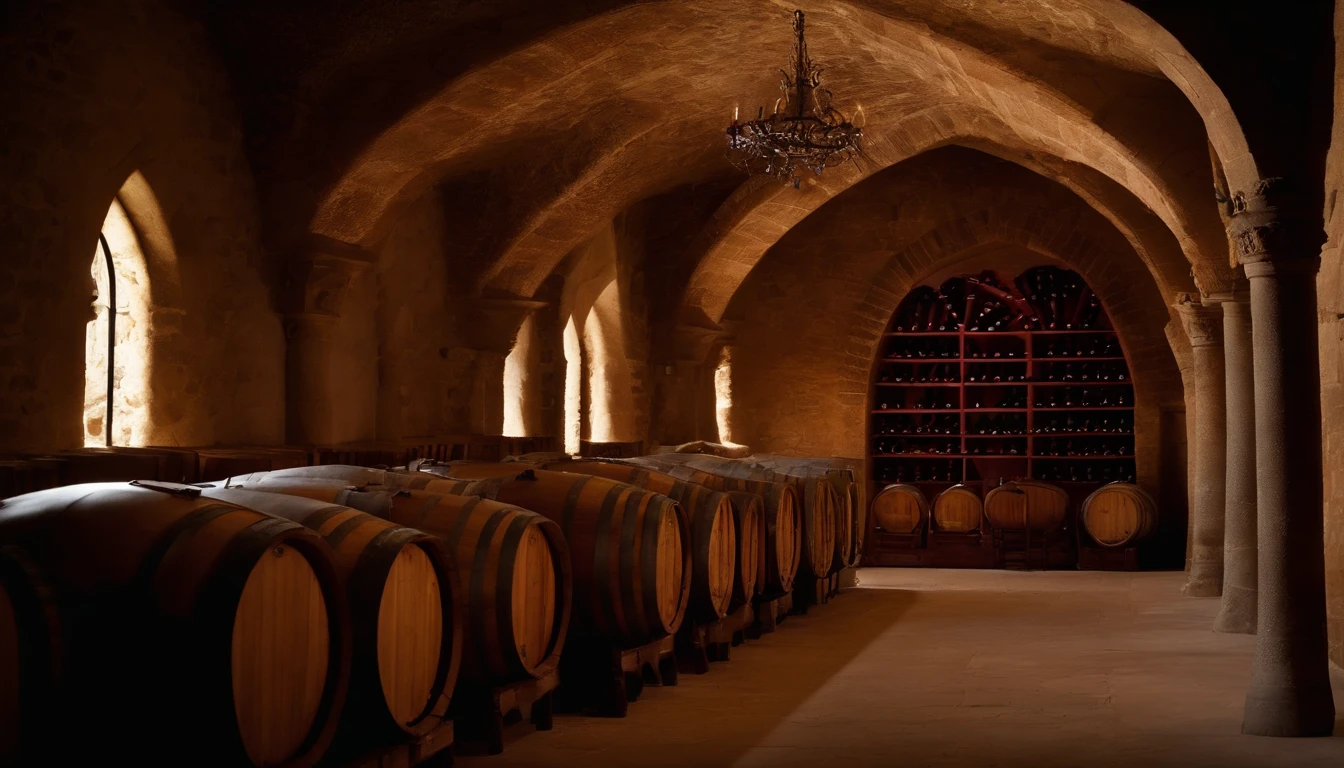 castle, vignes, canopy, Wine cellar