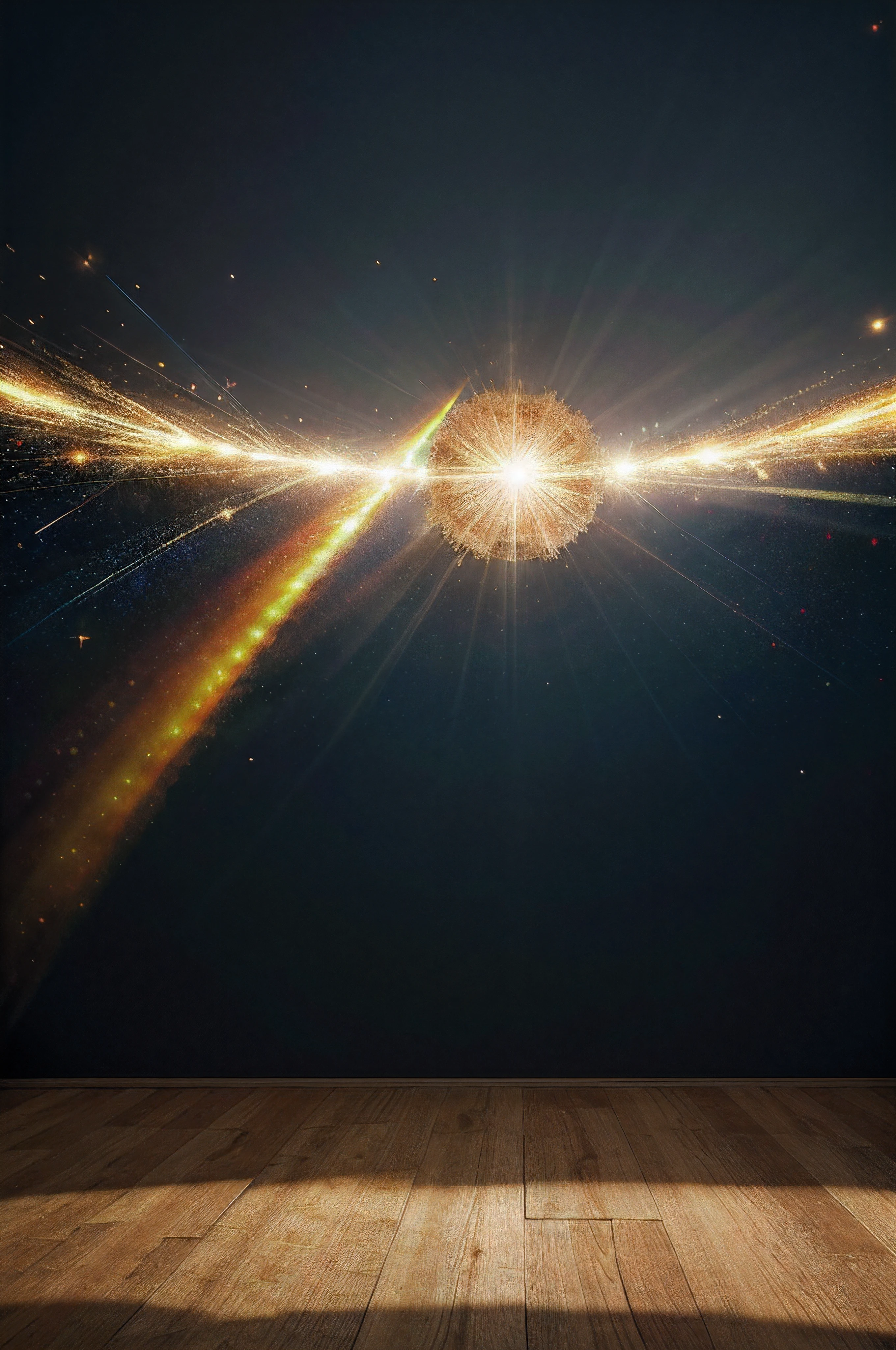 mundo apocalipse destruitdo, assustador, Pesadelo, cores muito brilhantes, light particles, com luz brilhante, Mshiff, Arte do papel de parede, Papel de parede UHD