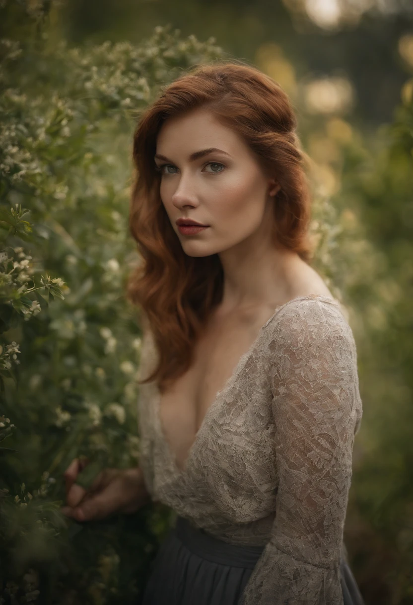 Une belle fille rousse avec des taches de rousseur, 18 ans, sexy et thicc, Yeux verts, gros seins, gros cul, moite, Brillant, lewd face, , salle de Bains, sexy, laiteux selfie instagram